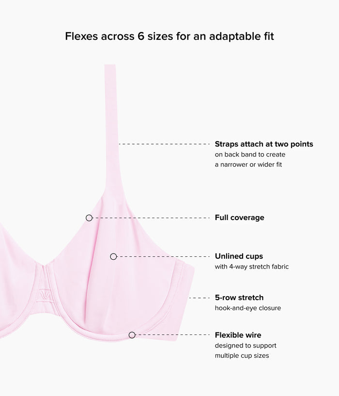 Ever Flexing™ Underwire Bra: Cradle Pink