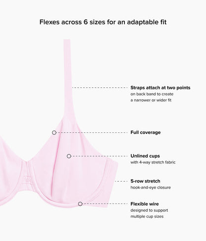 Ever Flexing™ Underwire Bra: Cradle Pink
