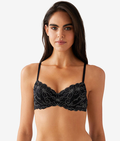 Feeling Famous Balconette Contour Bra: Night/Angel Wing