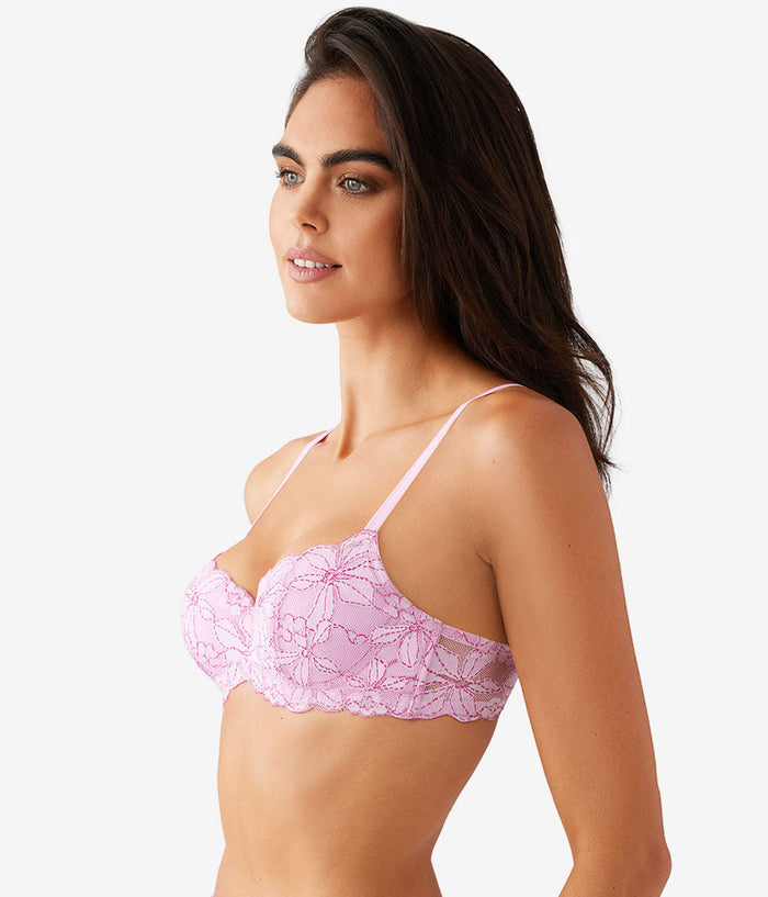 Feeling Famous Balconette Contour Bra: Pink Lavender/Very Berry