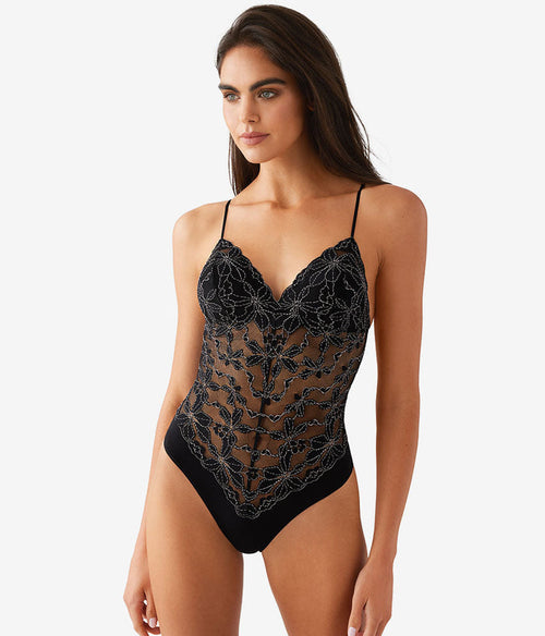 Feeling Famous Bodysuit: Night/Angel Wing
