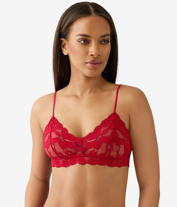 Feeling Famous Bralette: Chili Pepper/Biking Red