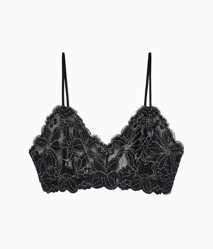 Feeling Famous Bralette: Night/Angel Wing
