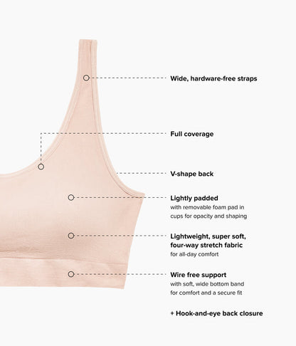 Feeling Flexible Bralette: Rose Dust