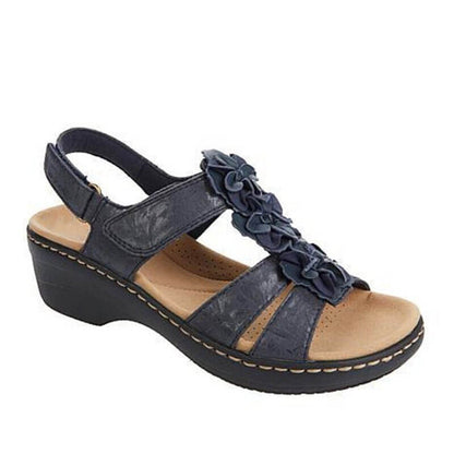 Floral Wedge Sandals