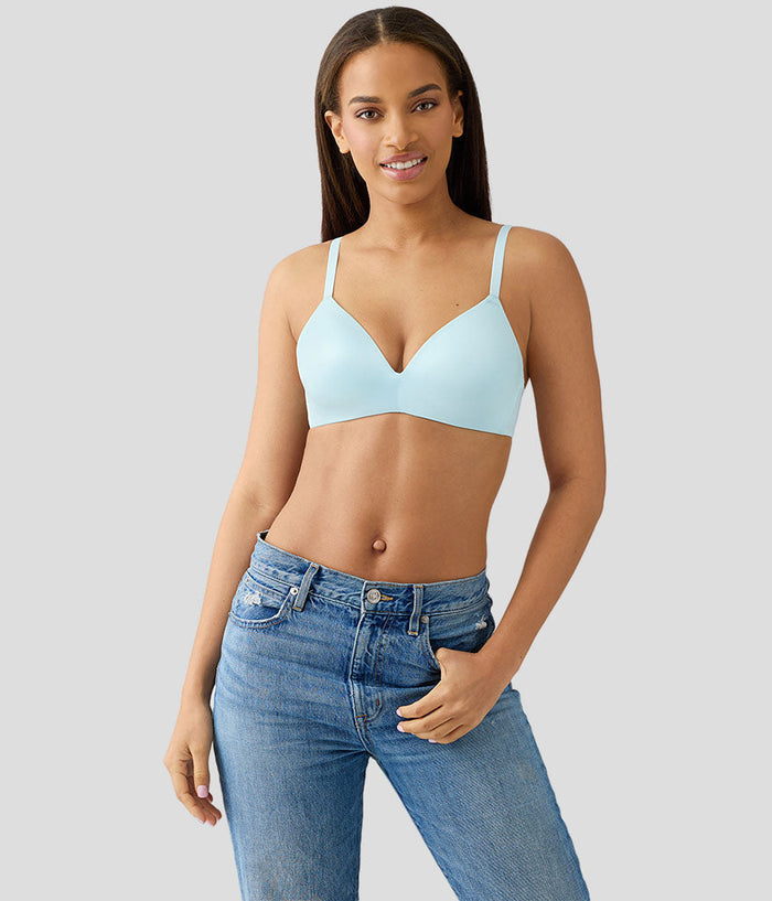 Future Foundation Wire Free T-Shirt Bra: Blue Glow