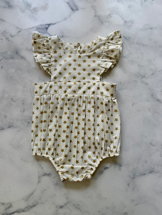 Gold Star Christmas Romper - Love Sam