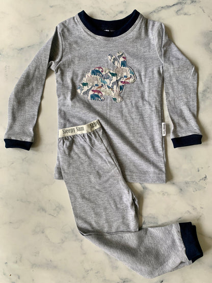 Grey Bunny Pajamas - Love Sam