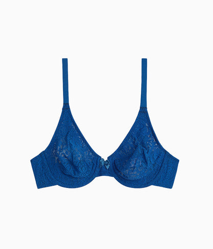 Halo Lace Underwire Bra: Poseidon
