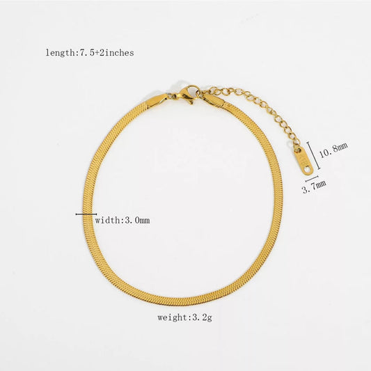 Herringbone anklet - We Stay Pretty