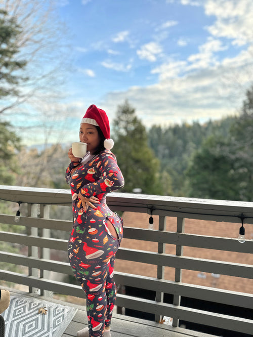 Holiday Long Pants onesie - We Stay Pretty