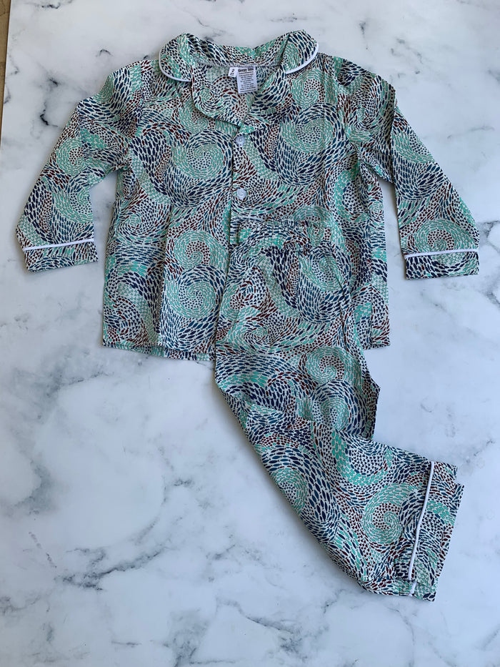 Long Sleeve Swirls Pajamas - Love Sam