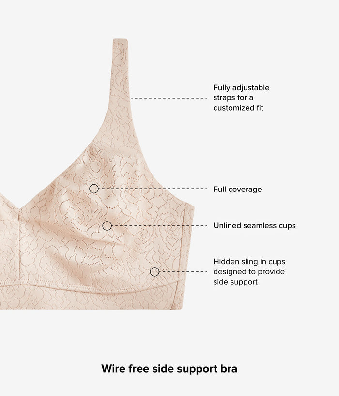 Inside Job™ Wire Free Bra: Sand
