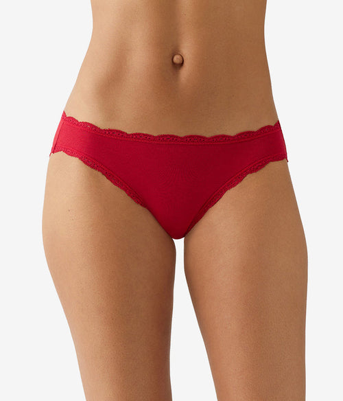 Inspired Eyelet Bikini: Chili Pepper Red