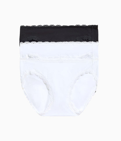 Inspired Eyelet Bikini Panty Pack: White/White/Night