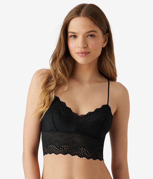 Inspired Eyelet Bralette: Night