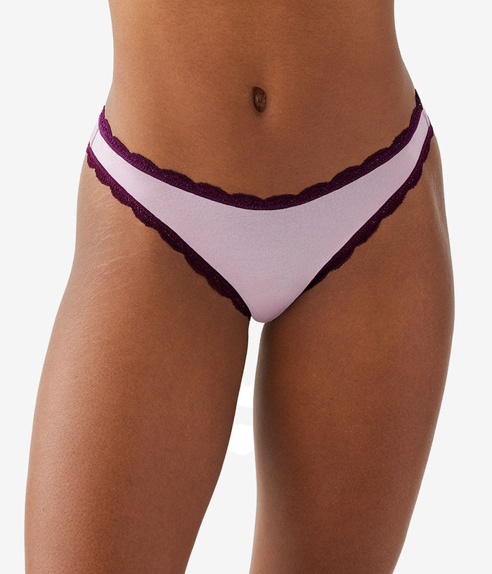 Inspired Eyelet Thong: Dawn Pink