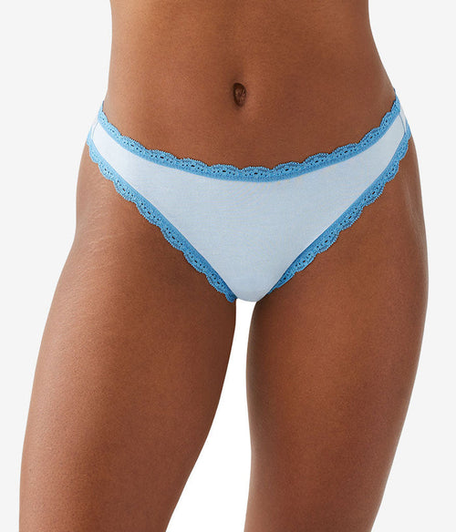 Inspired Eyelet Thong: Dream Blue