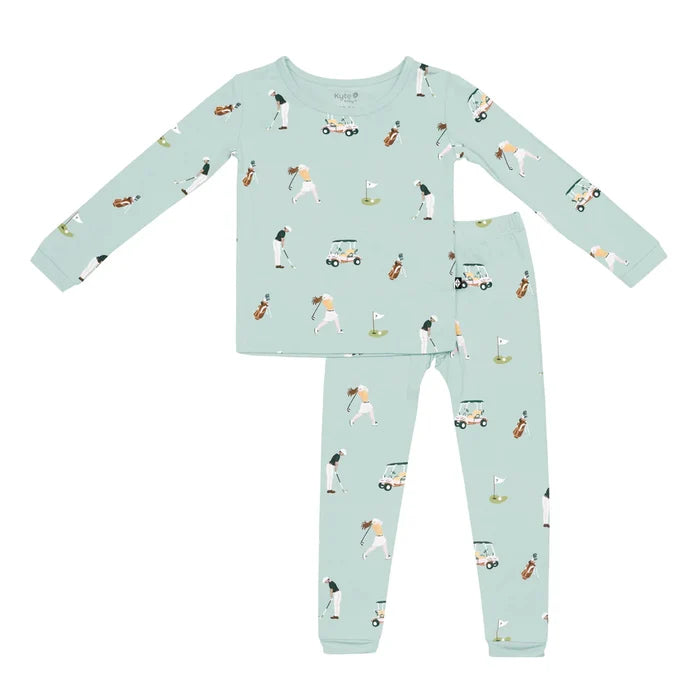 Kyte Baby Long Sleeve Toddler Pajama Set - Golf