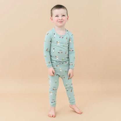 Kyte Baby Long Sleeve Toddler Pajama Set - Golf