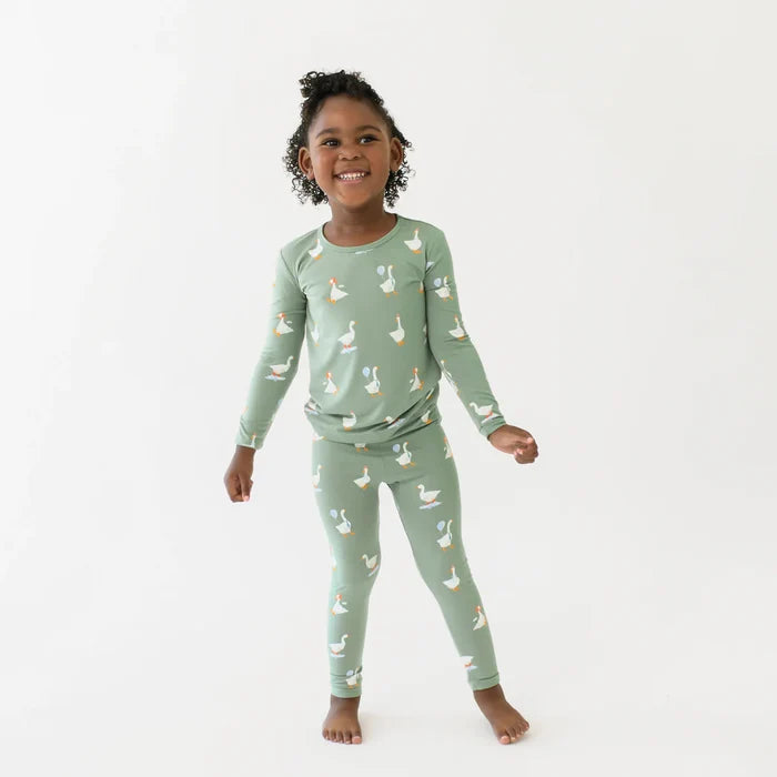 Kyte Baby Long Sleeve Toddler Pajama Set - Silly Goose