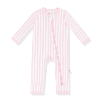 Kyte Baby Zippered Romper - Small Sakura Stripe