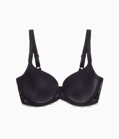 La Femme Underwire T-Shirt Bra: Black