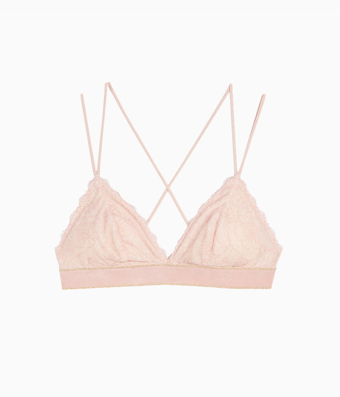 Lace Encounter Bralette: Rose Smoke