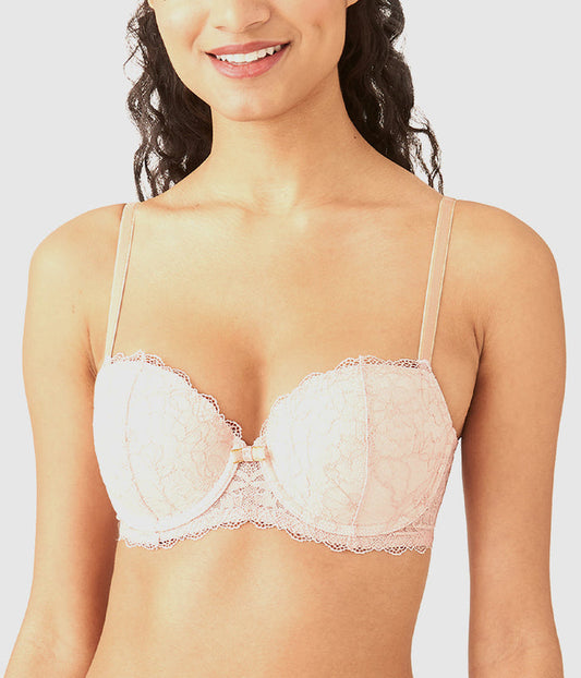 Lace Encounter Contour Bra: Rose Smoke