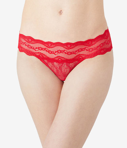 Lace Kiss Bikini Panty Pack: White/Crimson Red/Night