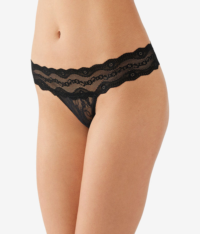Lace Kiss Thong Panty Pack: Rose Smoke/Au Natural/Night