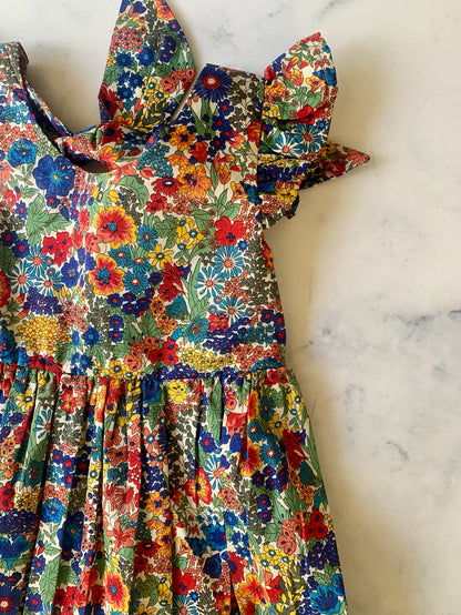 Liberty of London Margaret Annie Dress  Blue and yellows - Love Sam
