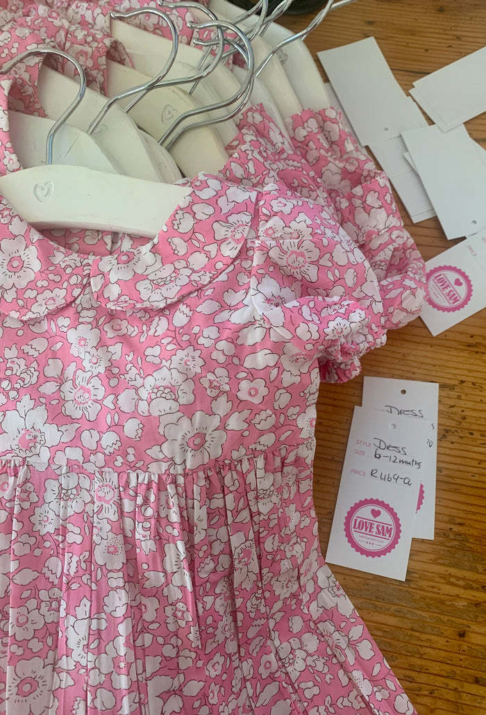 Liberty pink Betsy Baby dress - Love Sam