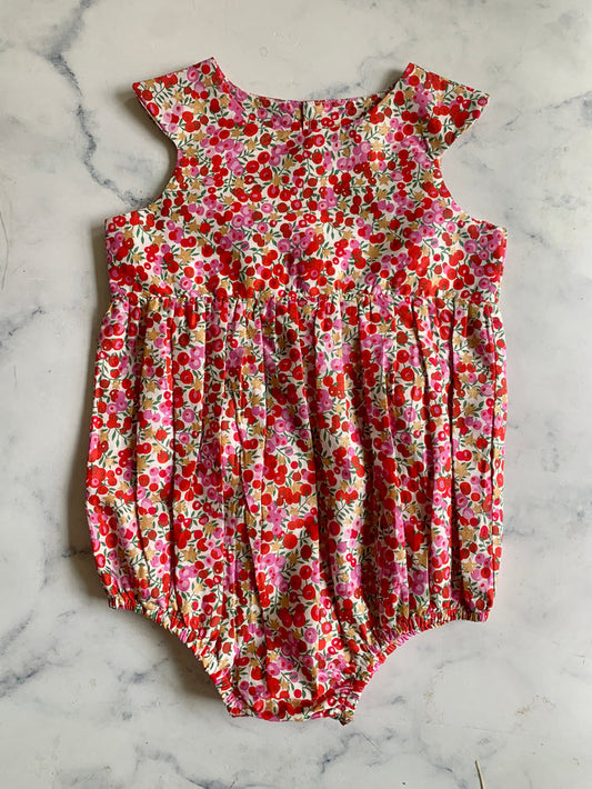 Liberty Wiltshire berry  Romper - Love Sam