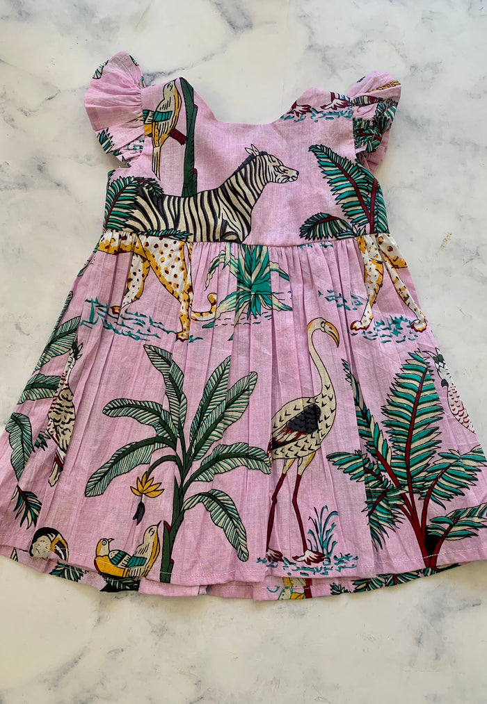 Lilac Jungle Baby Dress - Love Sam