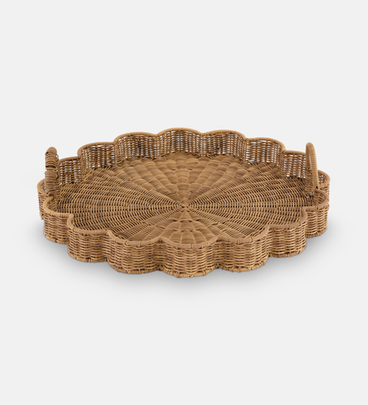 Mai Round Scalloped Tray (93654)