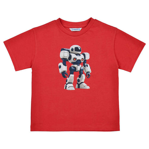 Mayoral Graphic T-Shirt - Tomato Red/Robot