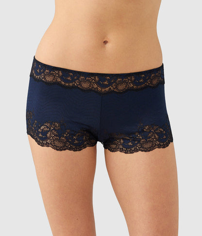 Modern Affair Boyshort: Night Sky/Black