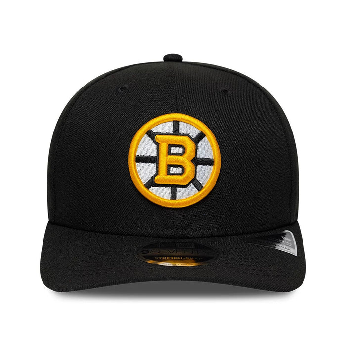 NEW ERA Boston Bruins NHL Team Black 9SEVENTY Adjustable Stretch Snap Cap