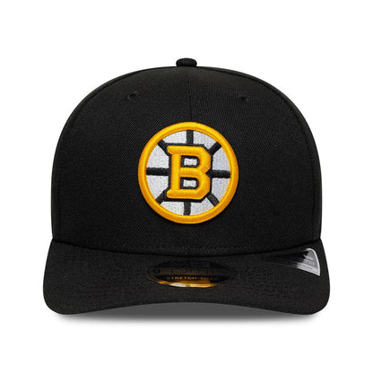 NEW ERA Boston Bruins NHL Team Black 9SEVENTY Adjustable Stretch Snap Cap