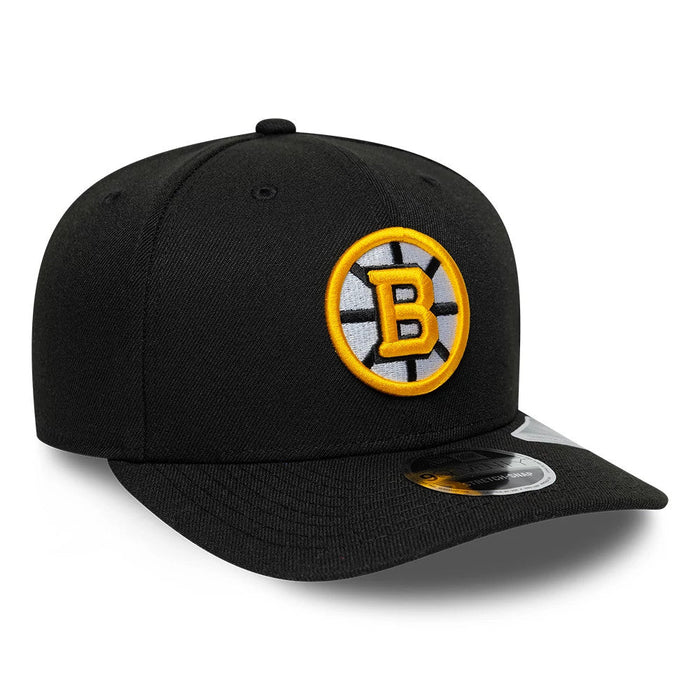 NEW ERA Boston Bruins NHL Team Black 9SEVENTY Adjustable Stretch Snap Cap