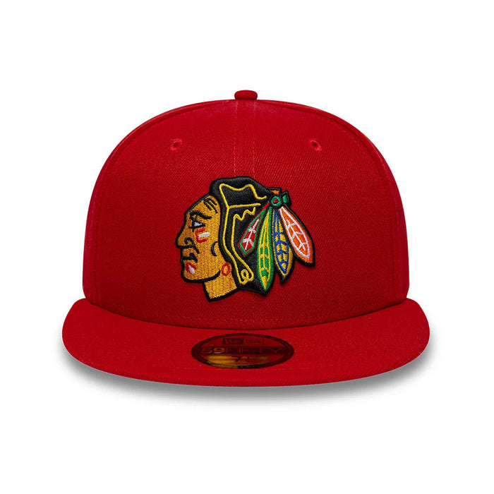 New Era Chicago Blackhawks NHL Basic Red 59FIFTY Fitted Cap