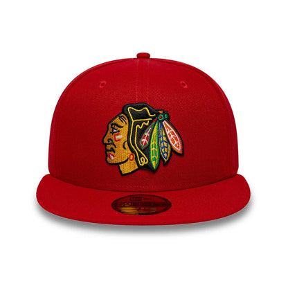 New Era Chicago Blackhawks NHL Basic Red 59FIFTY Fitted Cap