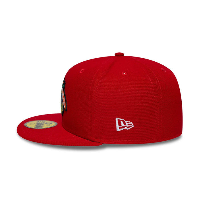 New Era Chicago Blackhawks NHL Basic Red 59FIFTY Fitted Cap
