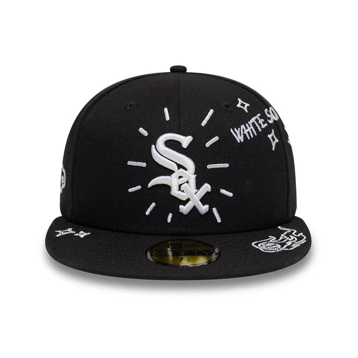 NEW ERA Chicago White Sox MLB Scribble Black 59FIFTY Fitted Cap