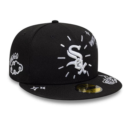 NEW ERA Chicago White Sox MLB Scribble Black 59FIFTY Fitted Cap