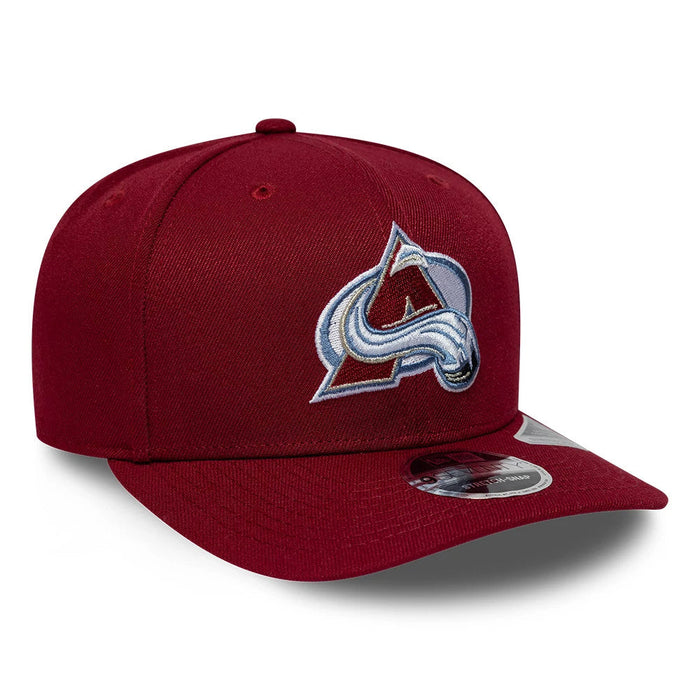 NEW ERA Colorado Avalanche NHL Team Dark Red 9SEVENTY Adjustable Stretch Snap Cap