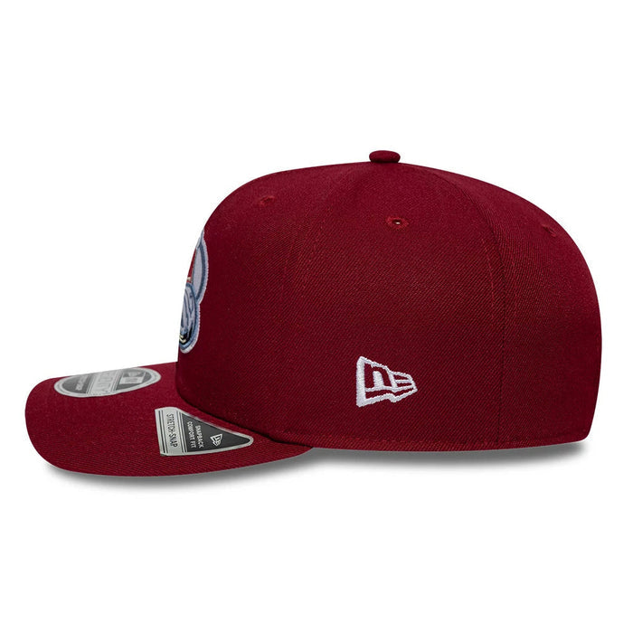 NEW ERA Colorado Avalanche NHL Team Dark Red 9SEVENTY Adjustable Stretch Snap Cap