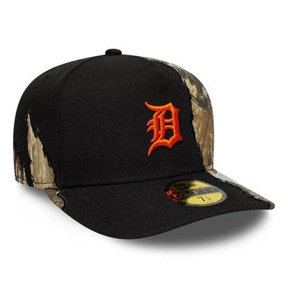 New Era Detroit Tigers MLB Split Realtree Black 59FIFTY A-Frame Fitted Cap