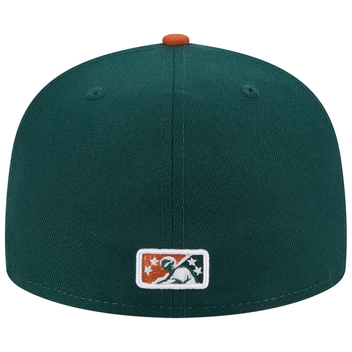 New Era Hudson Valley Renegades Green Theme Nights Hudson Valley Cider Donuts 59FIFTY Fitted Hat